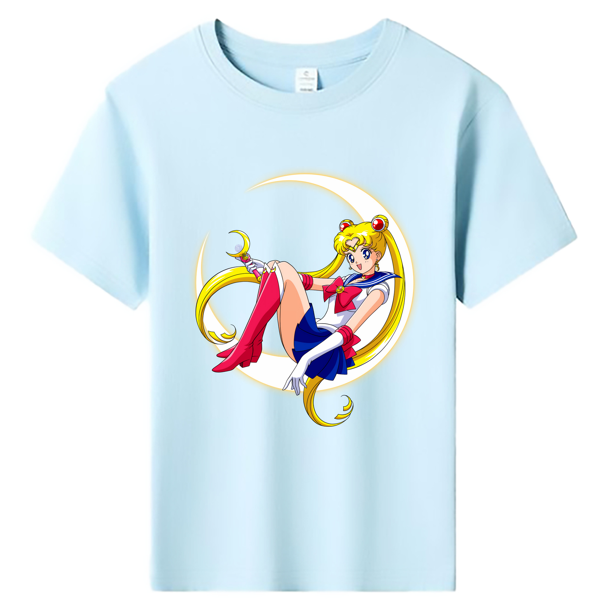 （画像用） 美少女戦士セーラームーン 月野 うさぎ つきの うさぎ Sailor Moon Tsukino Usagi 綿100％キッズTシャツ（フロントプリント）